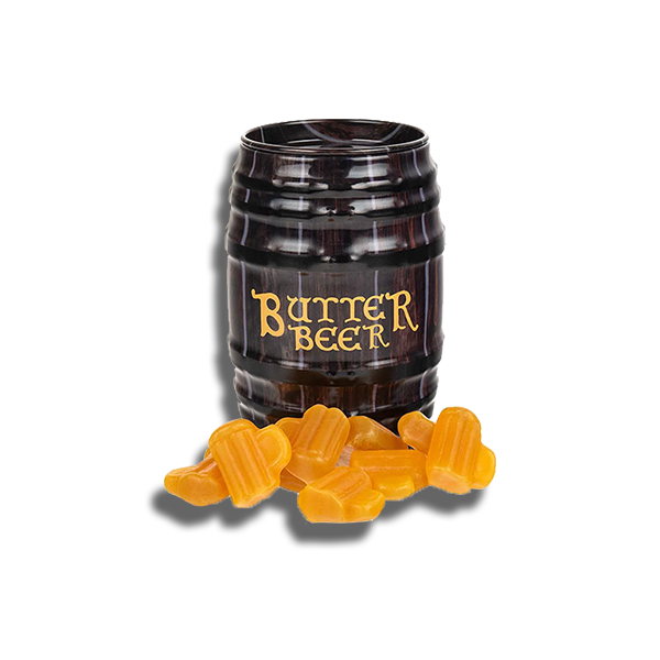 ButterBeer Chewy Candy Barrel Tin Exoticers