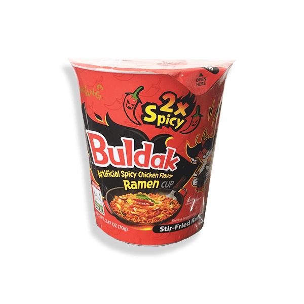 Buldak 2x Spicy Chicken Ramen Cup Noodles Exoticers