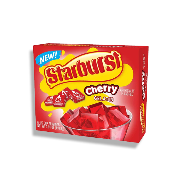 Starburst Cherry Flavor Gelatin Exoticers