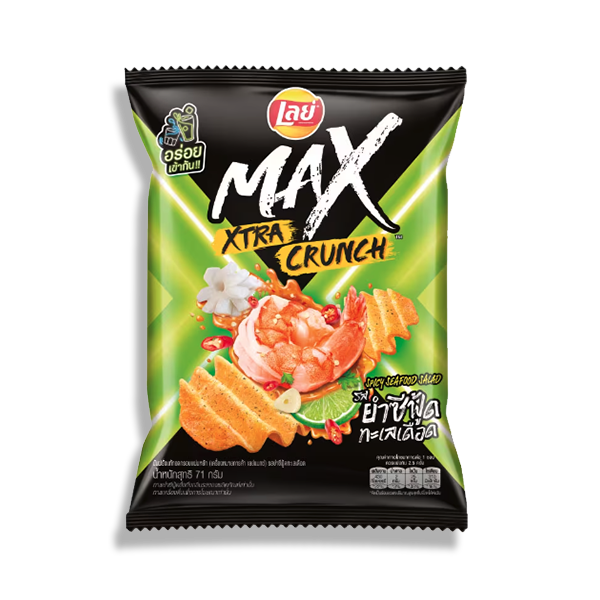 Lay's Max Spicy Seafood Salad Flavor | Exoticers