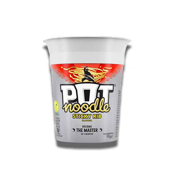 Sticky Rib Noodles Pot Noodle Sticky Rib (UK) | Exoticers