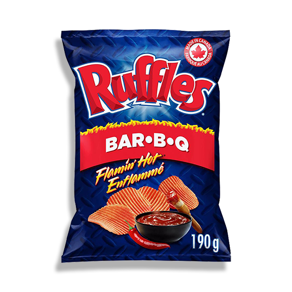 Bbq Rufflees Ruffles Flamin Hot Bar-B-Q | Exoticers