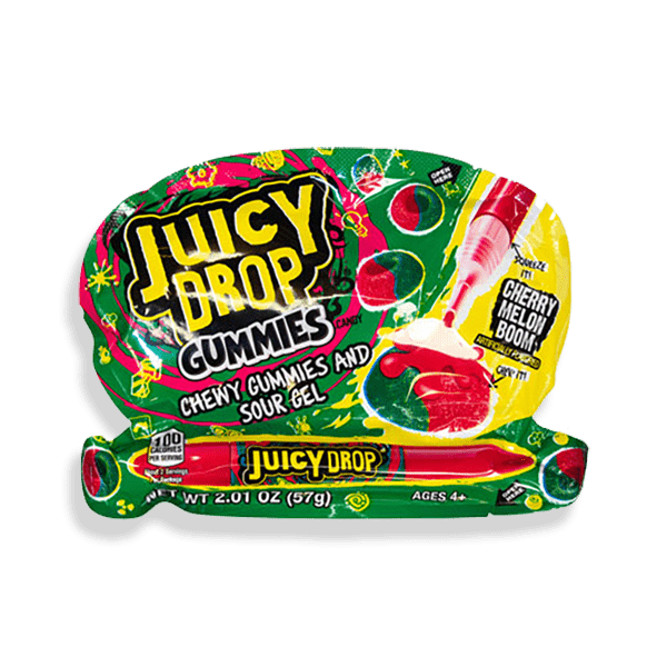 Juicy Drop Gummies With Sour Gel Pen Exoticers 