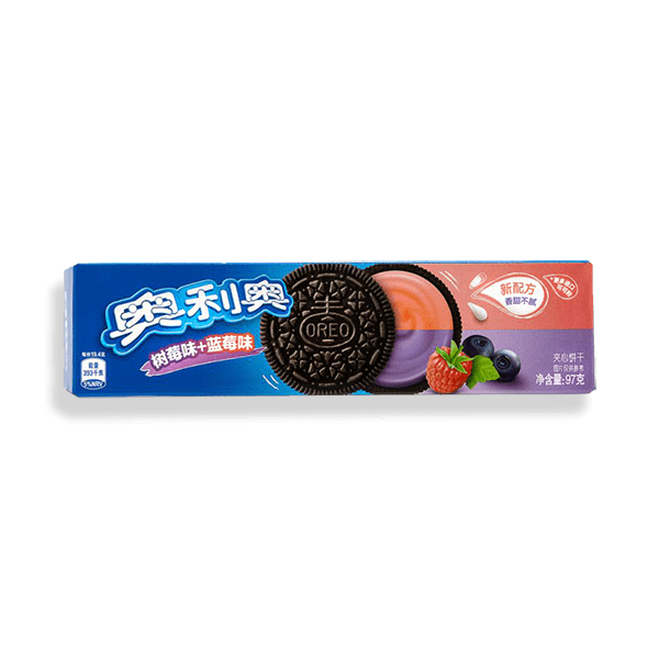 Oreo Blueberry & Raspberry China | Exoticers