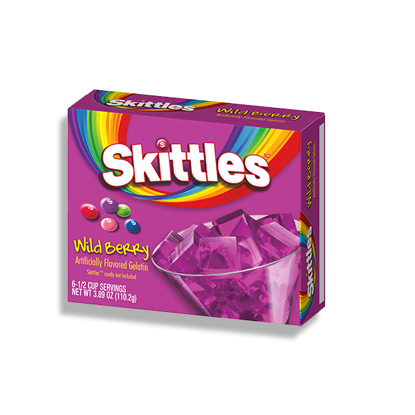 Skittles Wild Berry Flavor Gelatin Exoticers